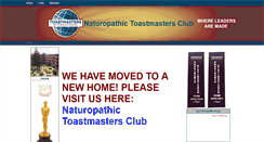 Desktop Screenshot of naturopathic.toastmastersclub.org